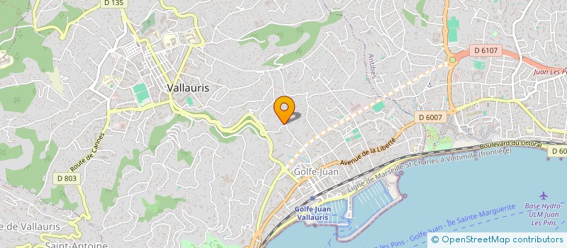 localisation de l'entreprise SCI LIBERTE 1 à VALLAURIS