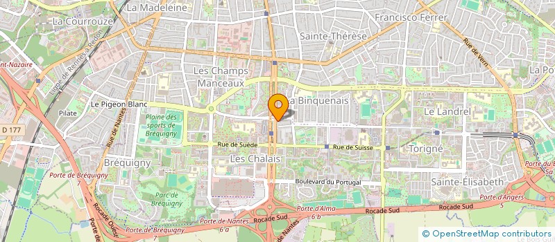 localisation de l'entreprise SCI LIBERTE 23  RENNES