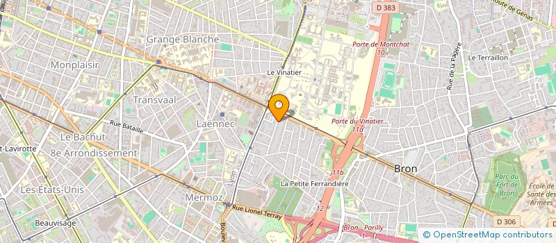 localisation de l'entreprise SCI LIBERTE  BRON