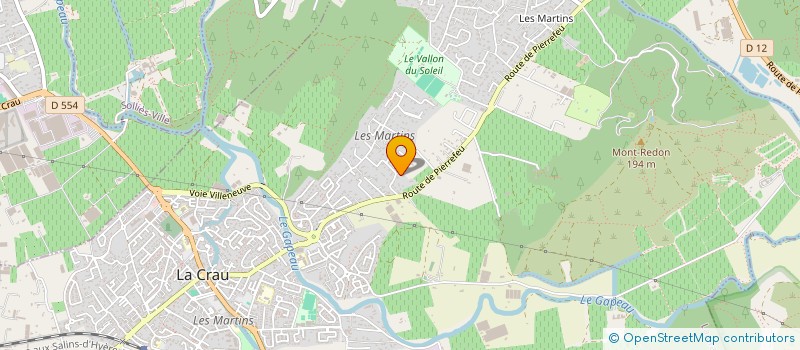 localisation de l'entreprise SCI LIBERTE à LA CRAU