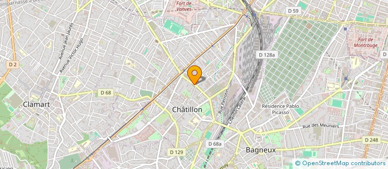 localisation de l'entreprise SCI LIBERTE à CHATILLON