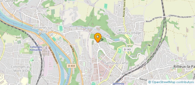 localisation de l'entreprise SCI LIBERTE  SATHONAY-CAMP