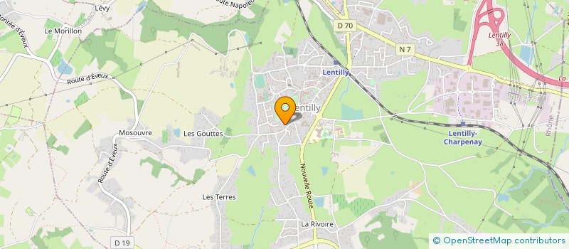 localisation de l'entreprise SCI LIBERTE  LENTILLY