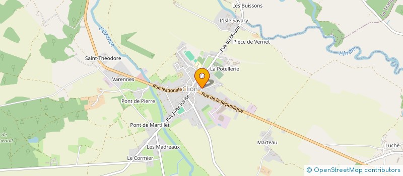 localisation de l'entreprise SCI LIBERTE à CLION