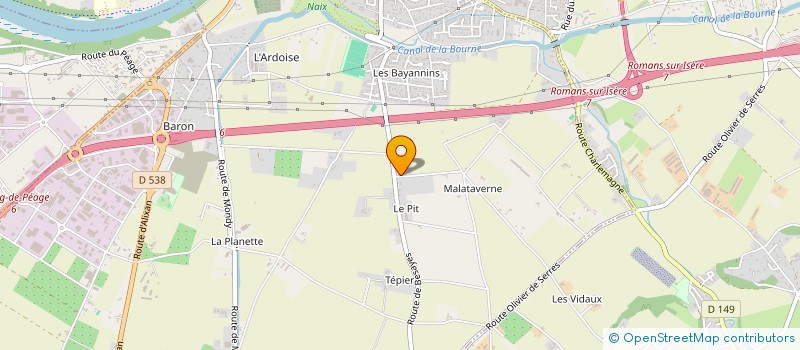 localisation de l'entreprise SCI LIBERTE  BOURG-DE-PEAGE