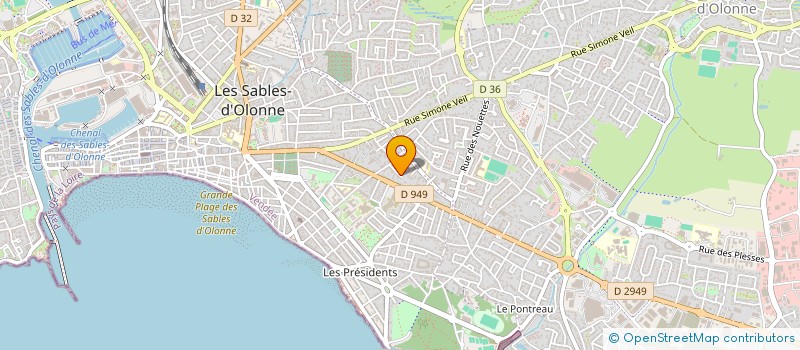 localisation de l'entreprise SCI LIBERTE à LES SABLES D'OLONNE