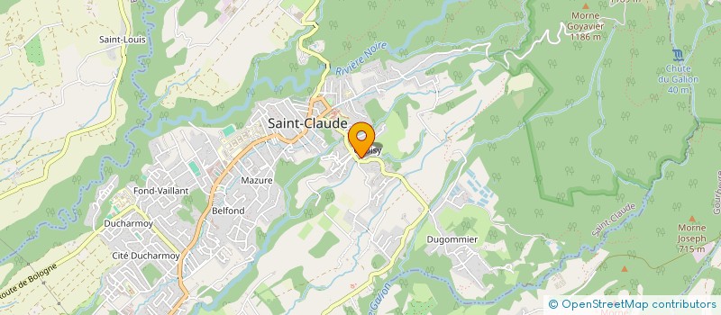 localisation de l'entreprise SCI LIBERTE à SAINT-CLAUDE