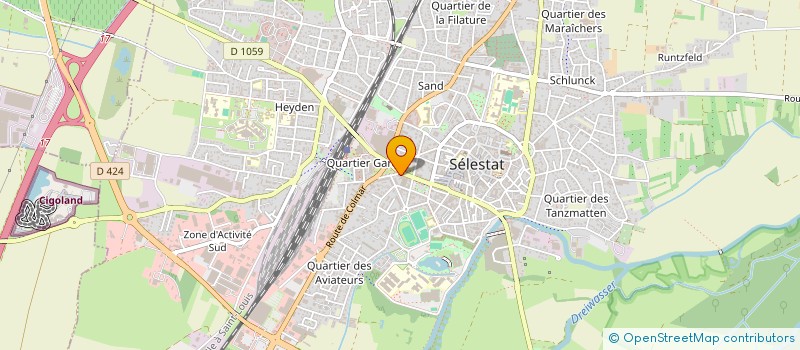 localisation de l'entreprise SCI LIBERTE  SELESTAT