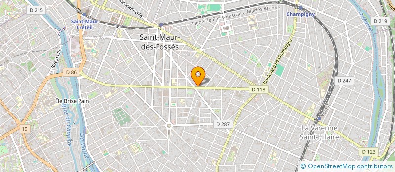 localisation de l'entreprise SCI LIBERTE CRETEIL à SAINT-MAUR-DES-FOSSES