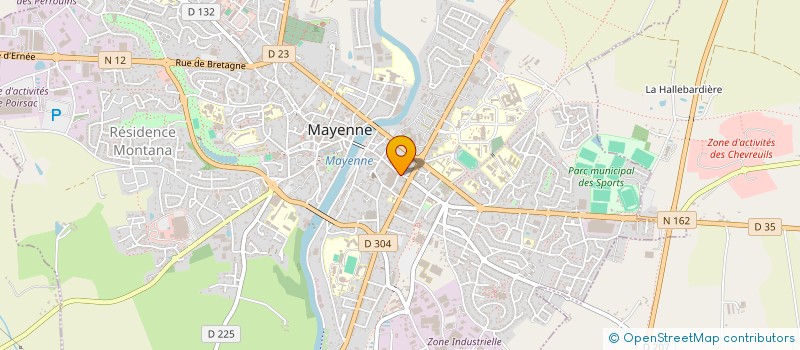 localisation de l'entreprise SCI LIBERTIFS  MAYENNE