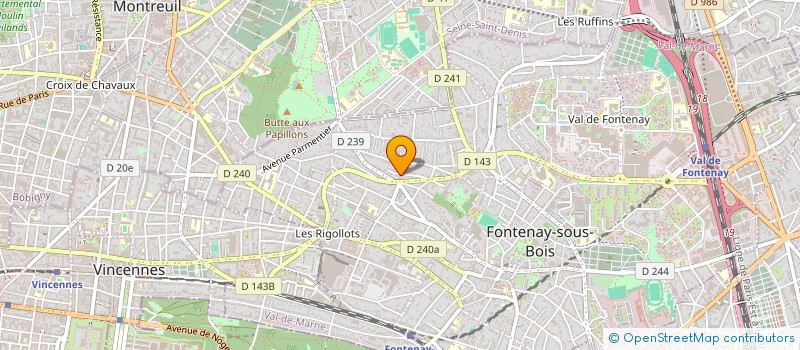 localisation de l'entreprise SCI LIBERTO à FONTENAY-SOUS-BOIS