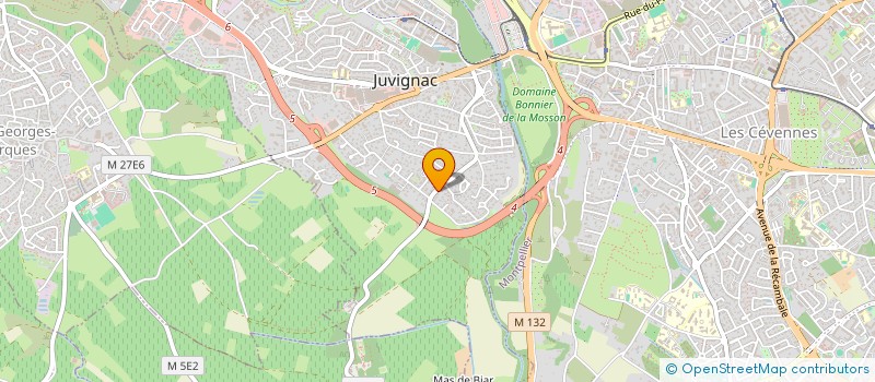 localisation de l'entreprise SCI LIBERTOV  JUVIGNAC