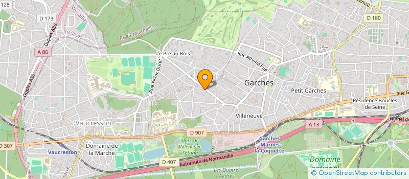 localisation de l'entreprise SCI LIBERTY à GARCHES