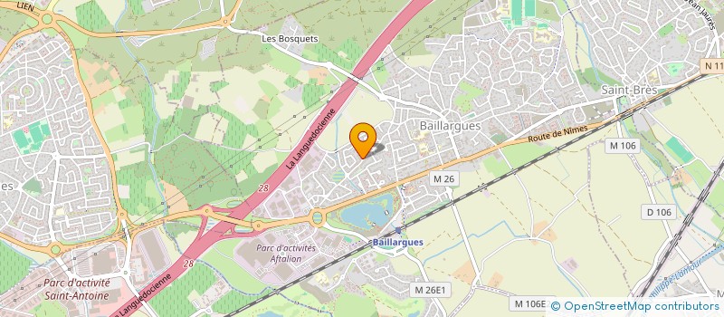 localisation de l'entreprise SCI LIBERTY à BAILLARGUES