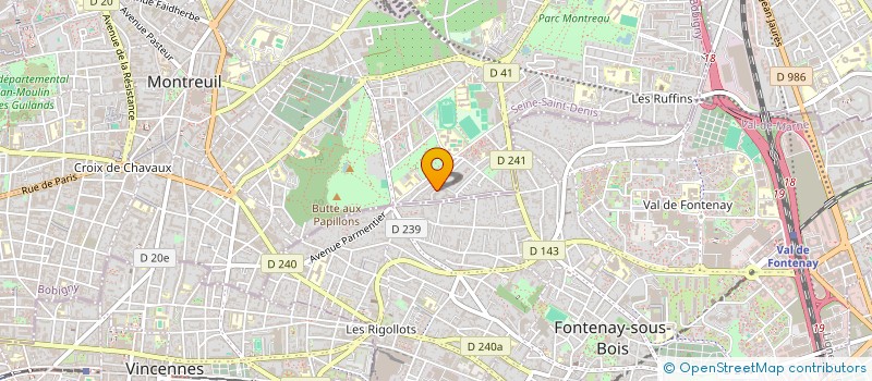 localisation de l'entreprise SCI LIBORIO à MONTREUIL