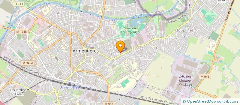 localisation de l'entreprise SCI LIBOUT  ARMENTIERES