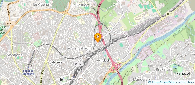 localisation de l'entreprise SCI LIBRI à LIMOGES