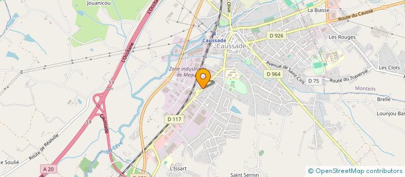 localisation de l'entreprise SCI LIBRIPENS  CAUSSADE