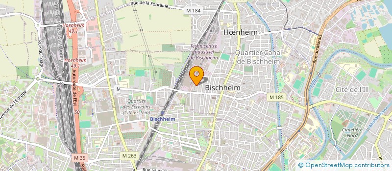 localisation de l'entreprise SCI LIBRISSIME  BISCHHEIM