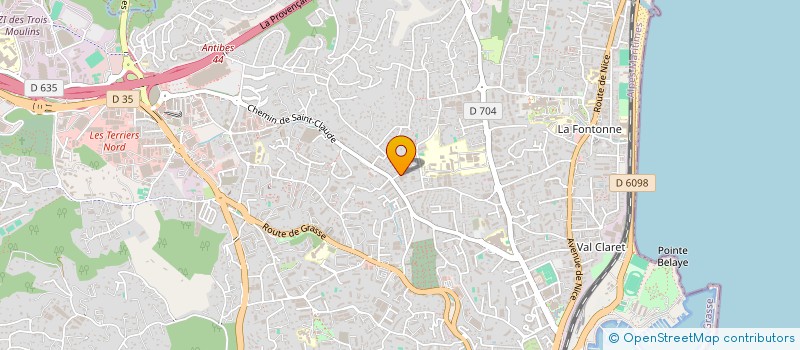 localisation de l'entreprise SCI LICASTRO à ANTIBES