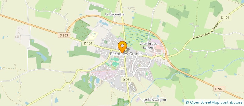 localisation de l'entreprise SCI LICEANE à BECON-LES-GRANITS