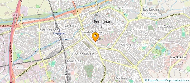 localisation de l'entreprise SCI LICES  PERPIGNAN