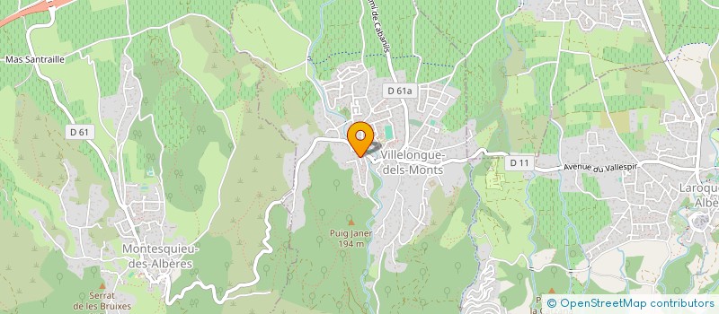 localisation de l'entreprise SCI LICHA  VILLELONGUE-DELS-MONTS