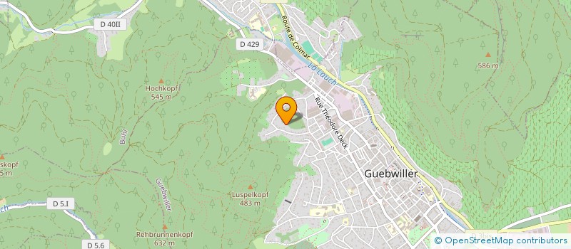 localisation de l'entreprise SCI LICHT'HUSS  GUEBWILLER