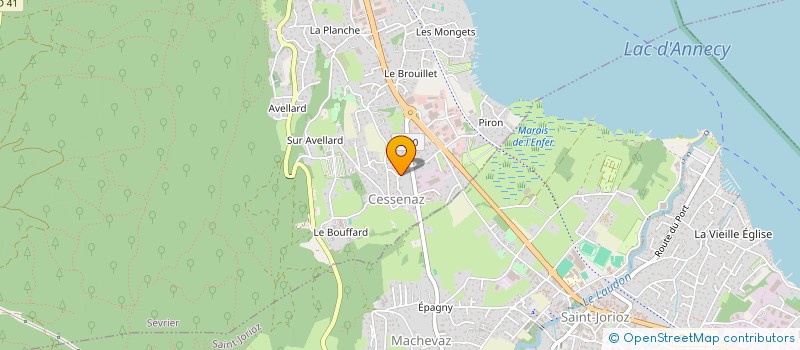 localisation de l'entreprise SCI LICORAJE  SEVRIER