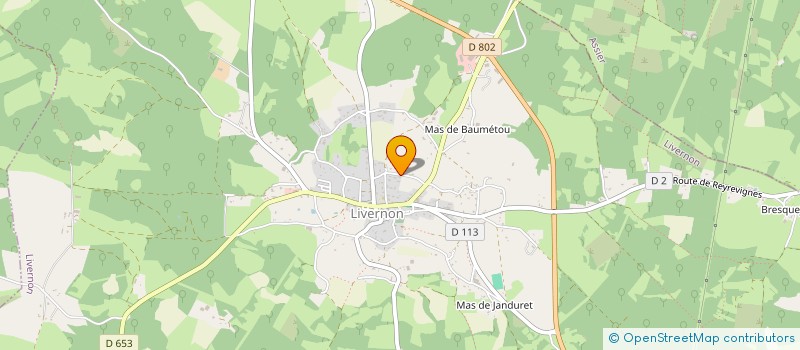 localisation de l'entreprise SCI LICORN  LIVERNON