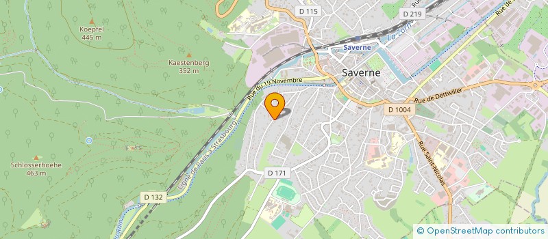 localisation de l'entreprise SCI LICORNE  SAVERNE