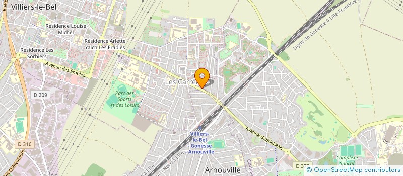 localisation de l'entreprise SCI LIDA  ARNOUVILLE