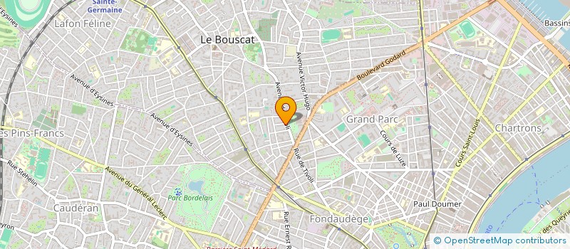 localisation de l'entreprise SCI LIDET  LE BOUSCAT