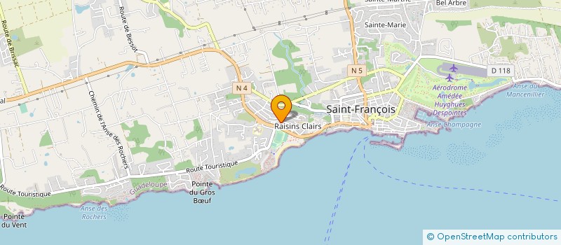 localisation de l'entreprise SCI LIDGE à SAINT-FRANCOIS