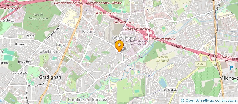 localisation de l'entreprise SCI LIENARD HOANG  GRADIGNAN
