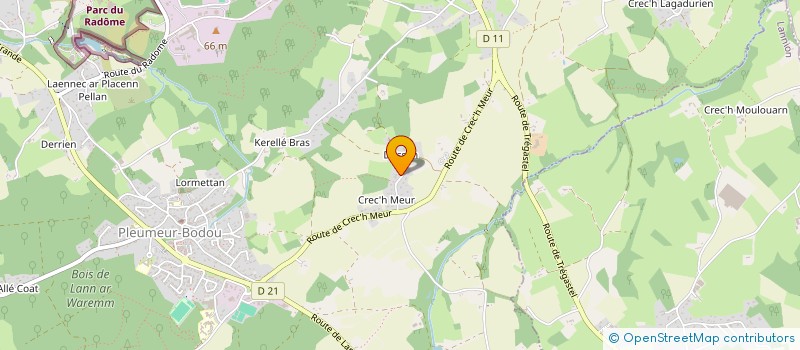 localisation de l'entreprise SCI LIENERIA  PLEUMEUR-BODOU