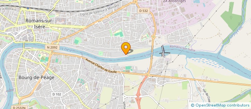 localisation de l'entreprise SCI LIESEL HOF  ROMANS-SUR-ISERE