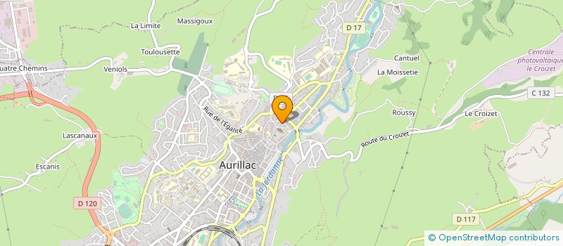 localisation de l'entreprise SCI LIEURADE LHINARES à AURILLAC