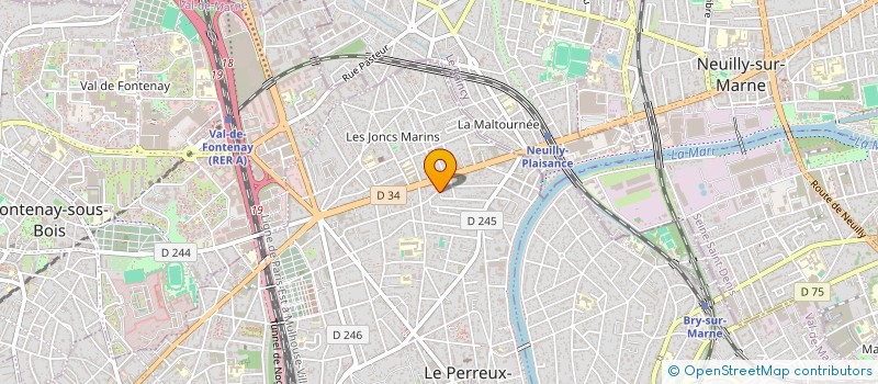 localisation de l'entreprise SCI LIEUSAINT  LE PERREUX-SUR-MARNE
