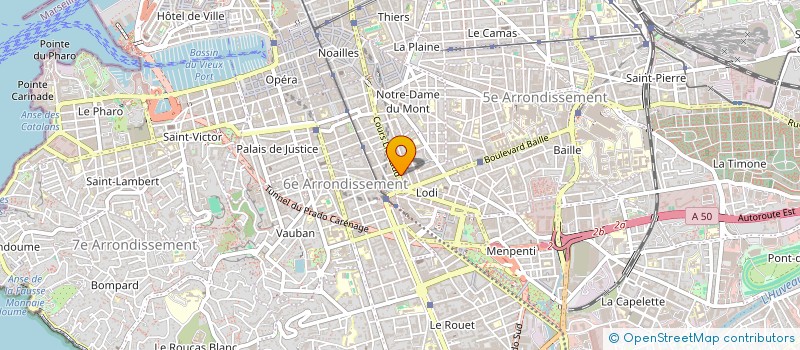 localisation de l'entreprise SCI LIEUTAUD à MARSEILLE