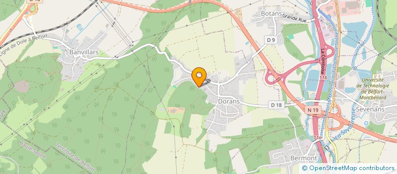 localisation de l'entreprise SCI LIEUTENANT RUSCONI 3103  DORANS