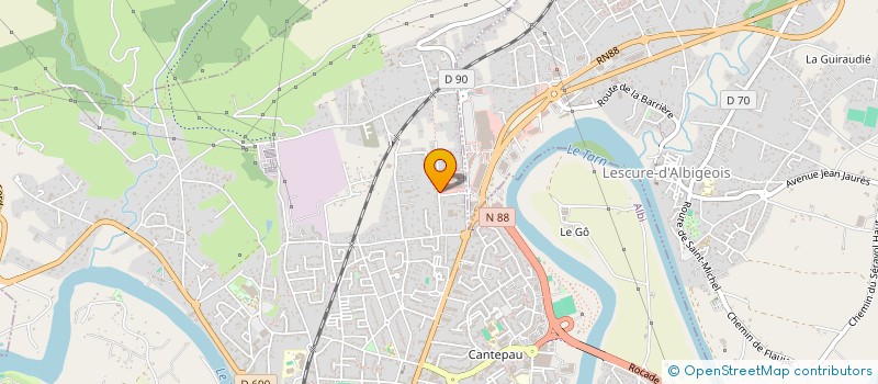 localisation de l'entreprise SCI LIEVEL à ALBI
