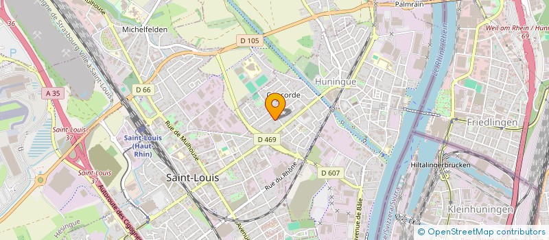 localisation de l'entreprise SCI LIFA IMMO  HUNINGUE