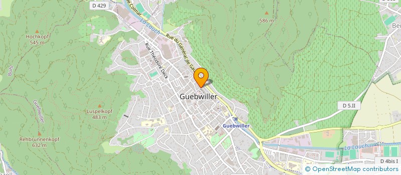 localisation de l'entreprise SCI LIFE  GUEBWILLER