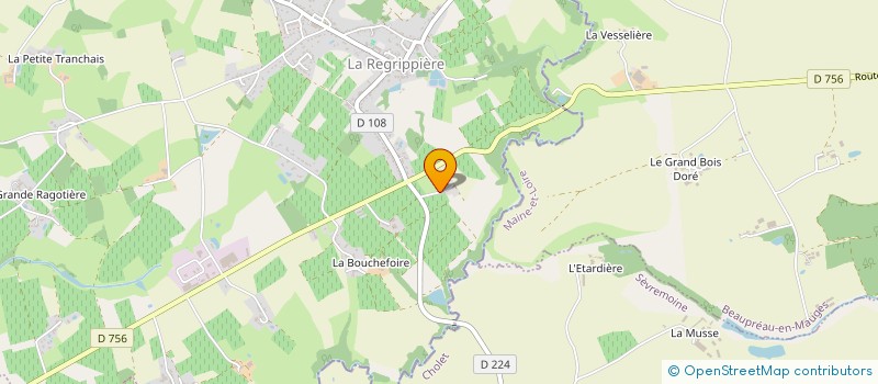 localisation de l'entreprise SCI LIFE  LA REGRIPPIERE