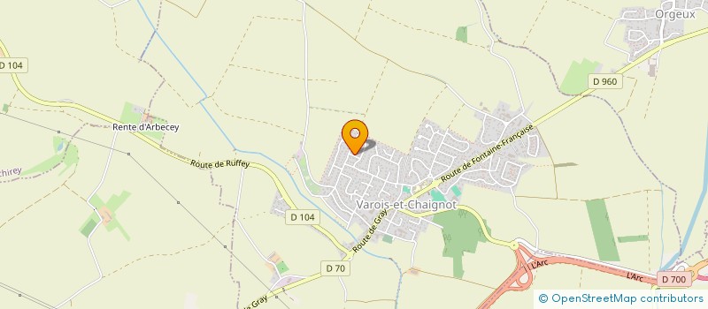 localisation de l'entreprise SCI LIFLORE  VAROIS-ET-CHAIGNOT