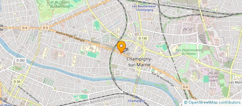 localisation de l'entreprise SCI LIGNAC  CHAMPIGNY-SUR-MARNE