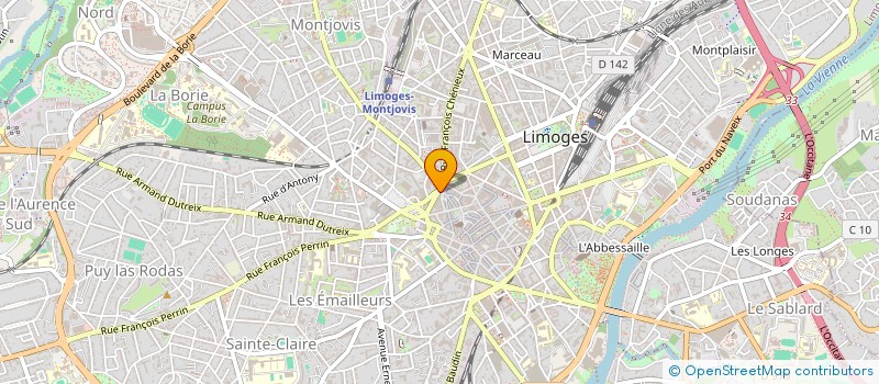 localisation de l'entreprise SCI LIGNAND à LIMOGES