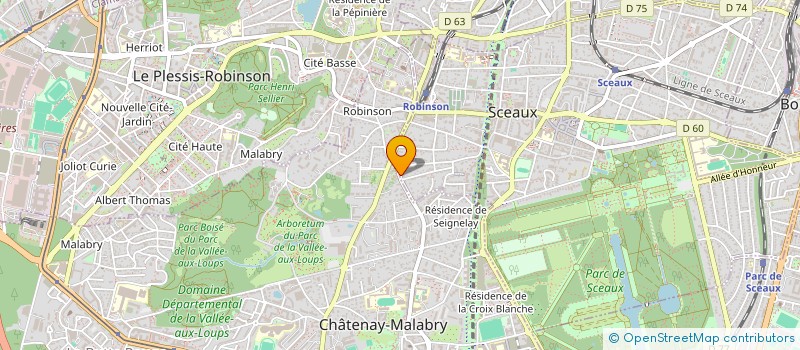 localisation de l'entreprise SCI LIGNE B à SCEAUX