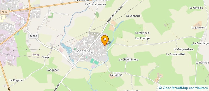 localisation de l'entreprise SCI LIGNEUL  MONTENAY